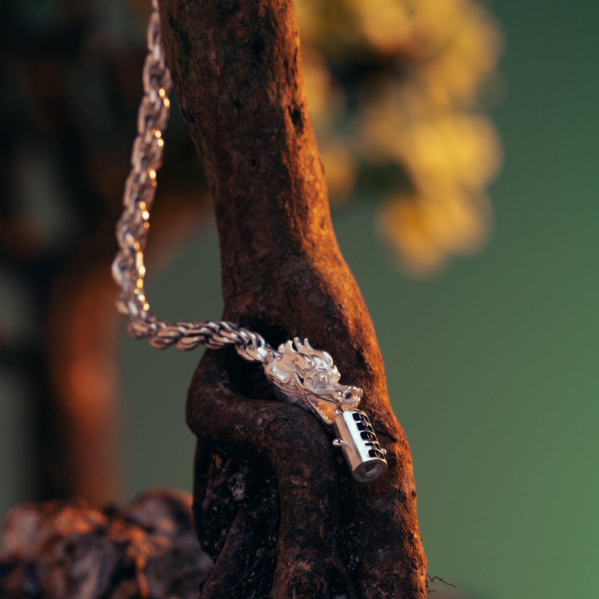 Dragon Head Rope Chain Necklace