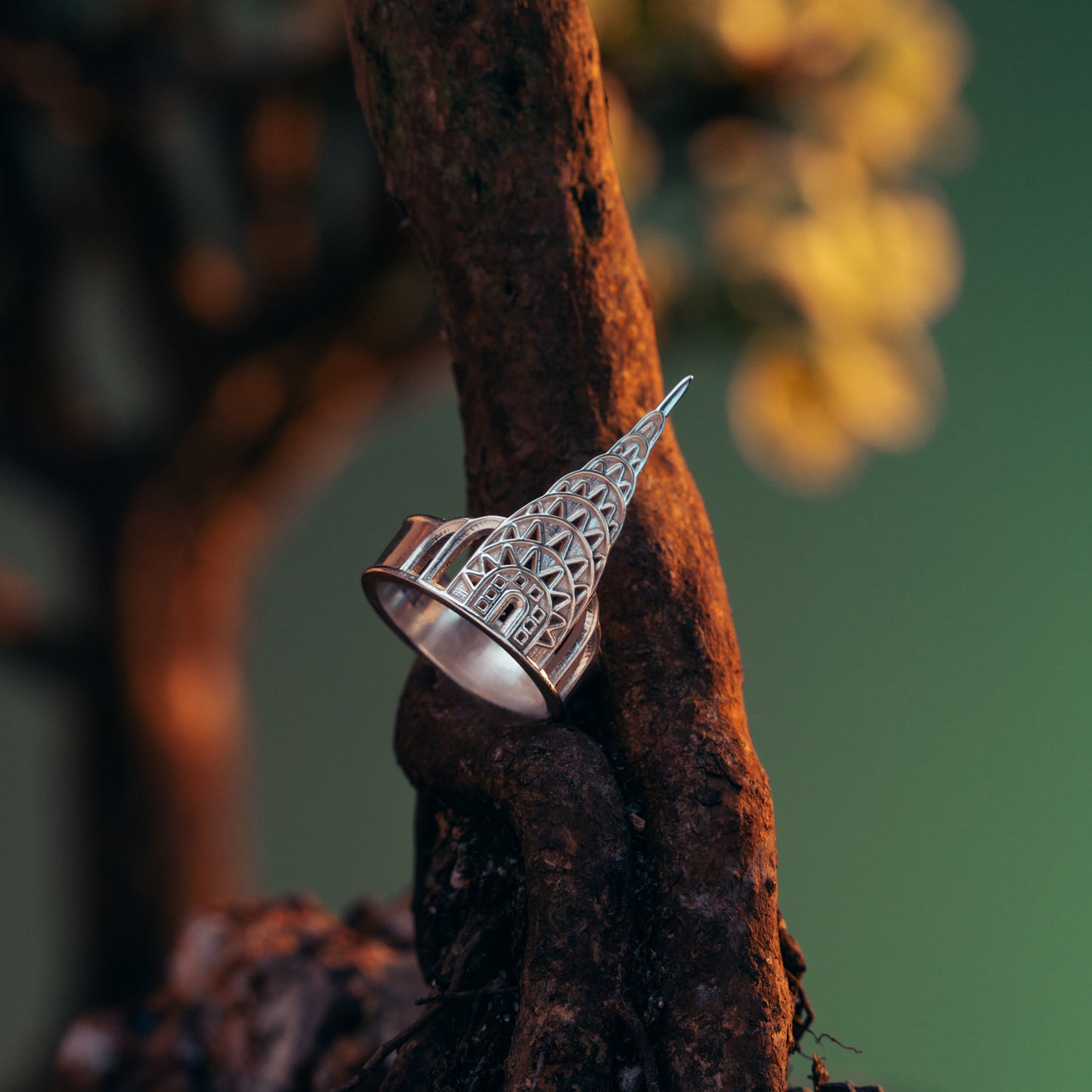 CROWN OF THE CITY – Sterling Silver Chrysler Building Ring