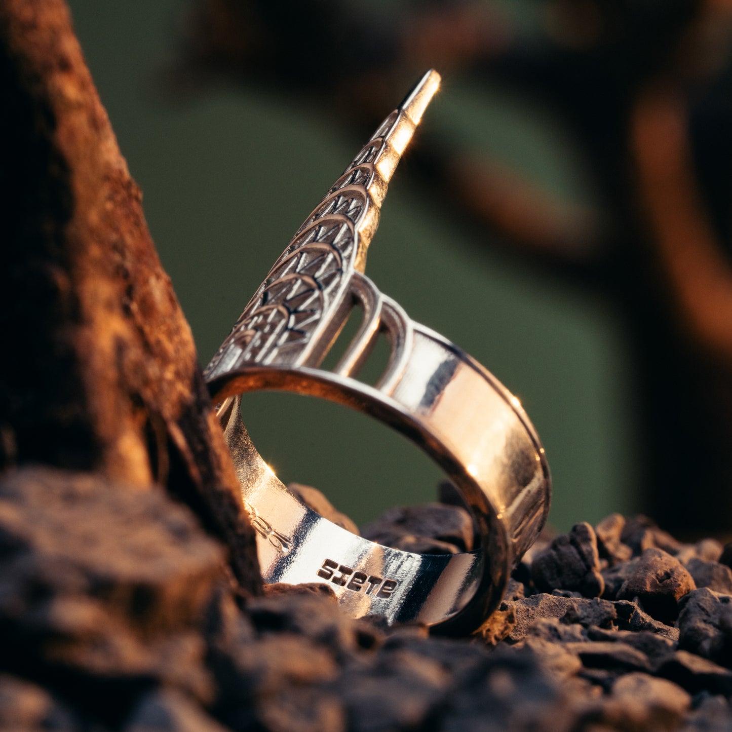 CROWN OF THE CITY – Sterling Silver Chrysler Building Ring